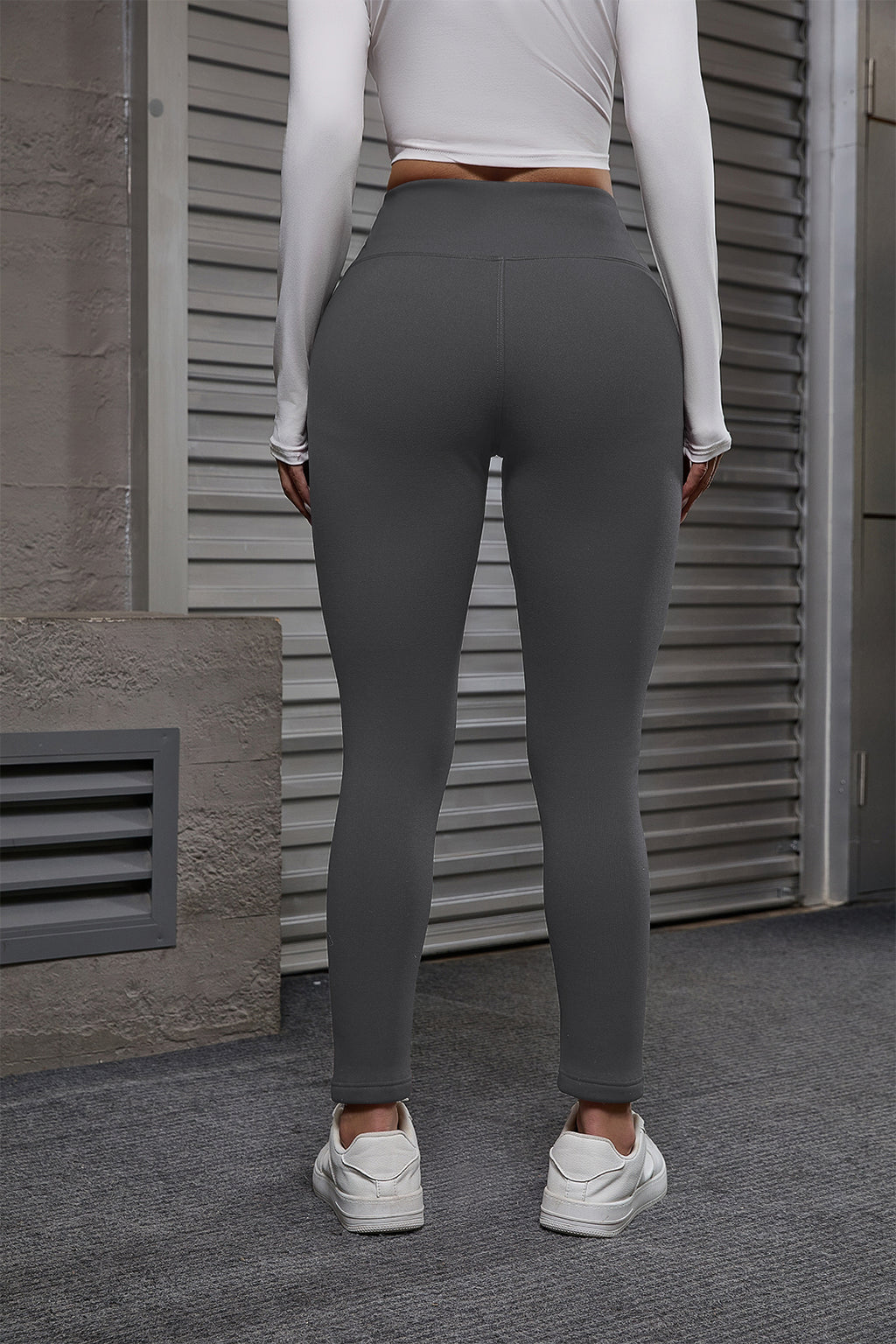 Autumn And Winter Women's Velvet Lift Hip Tight Pants With Elastic High Waist Sports Tight Pants