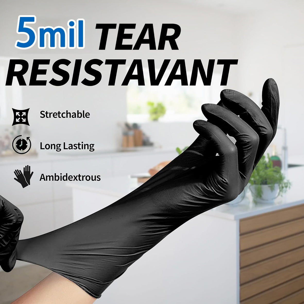 Thick Ding Qing Gloves GP50 Black