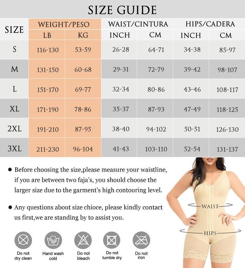 Colombian Women's Full Coverage Zipper Crotch Compression Body Shaper After Tummy Tuck And Butt Lift Surgery