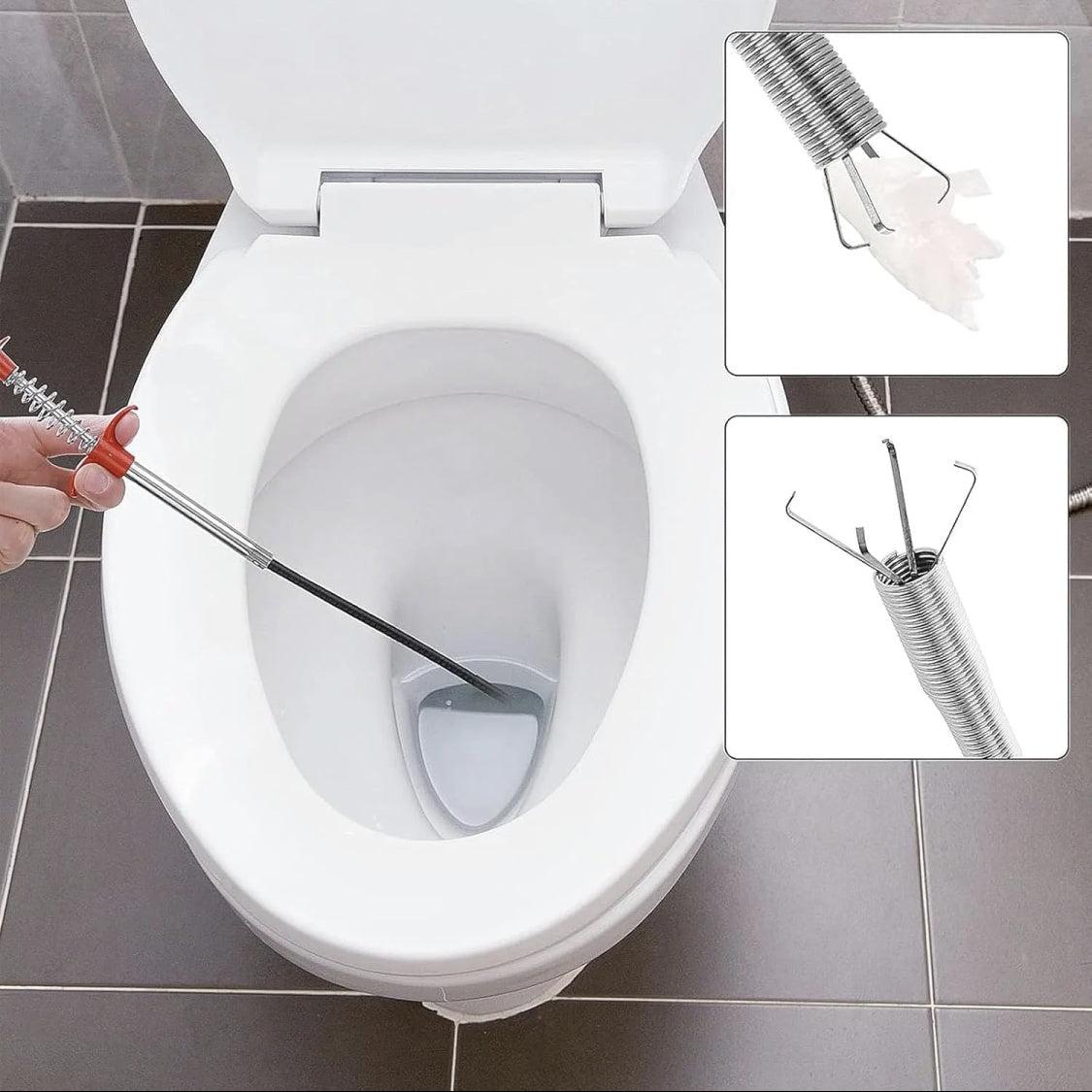 Drain Snake, 63in 33in Drain Clog Remover, 60cm 160cm Spring Pipe Dredging Tools, Drain Cleaner Sticks Clog Remover Cleaning Tools, Gutter Cleaning Tools Drain Cleaner For Toilet Sewer Shower Kitchen