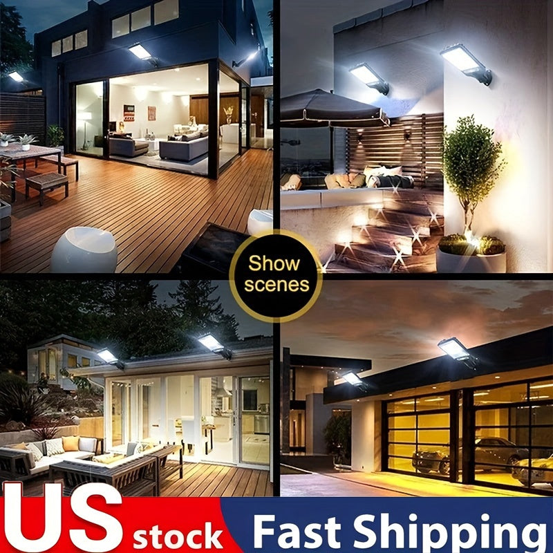 6 Packs Solar Powered Motion Sensor Outdoor Garden Light With 108 COB LED Lights