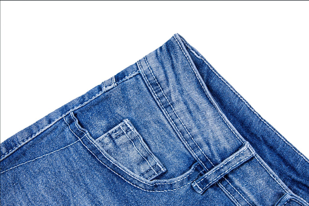 Womens Mid-High Rise Ripped Jean Shorts Distressed Stretchy Denim Shorts